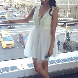 BCBGeneration Green & White Dress